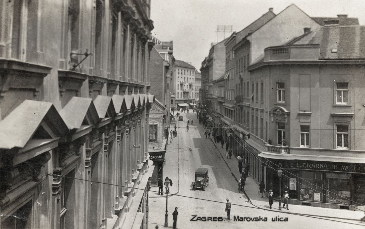 Marovska ulica (današnja Masarykova), oko 1925. godine